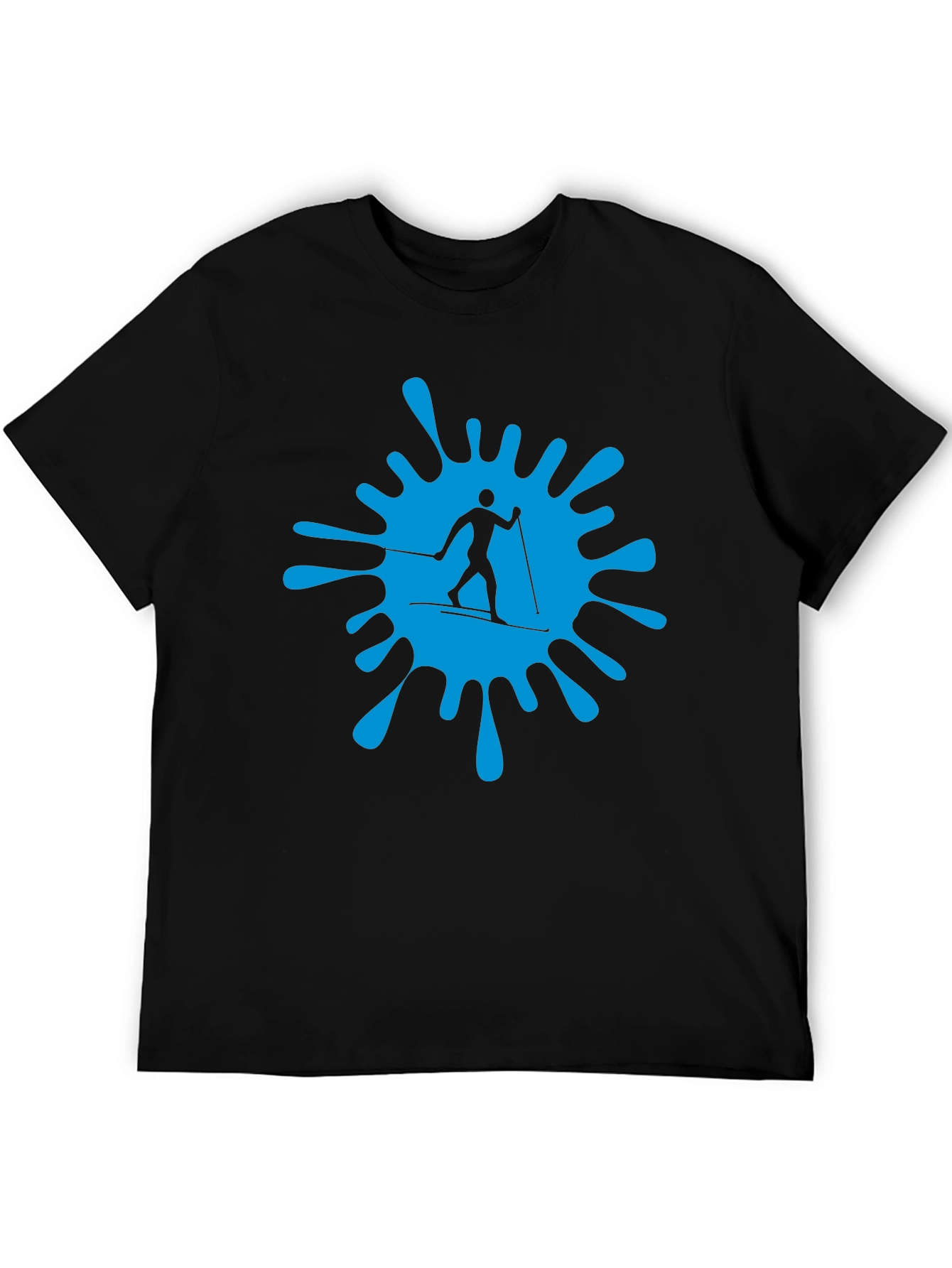 Ski Splash Graphic T-Shirt - Black