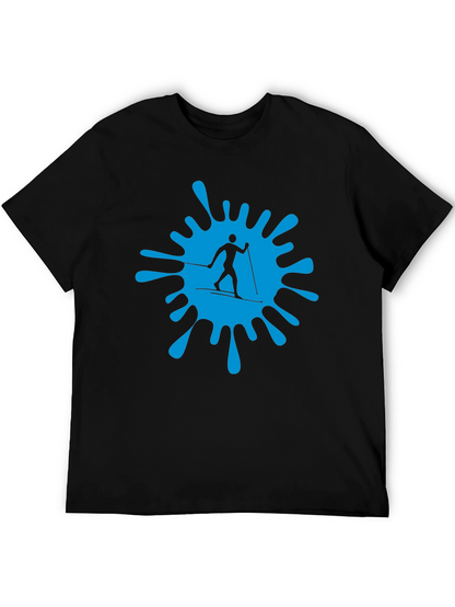 Ski Splash Graphic T-Shirt - Black