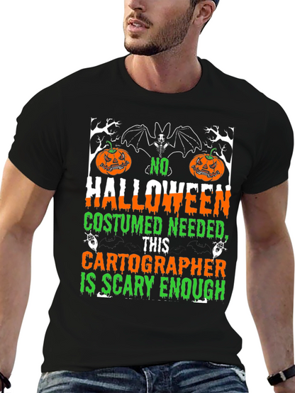 Halloween Cartographer T-Shirt - Scary Enough Costume Tee