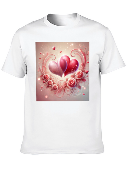 Love Heart Roses Graphic T-Shirt
