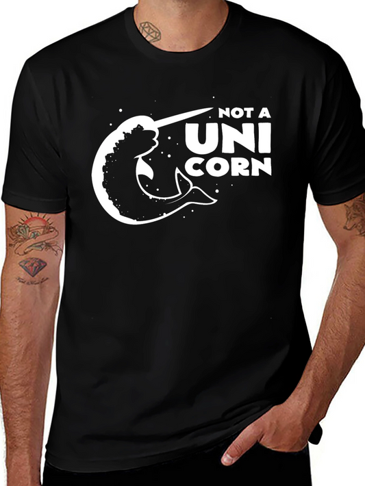 Not a Unicorn T-Shirt - Narwhal Graphic Tee - Novelty