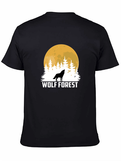 Wolf Forest Black T-Shirt