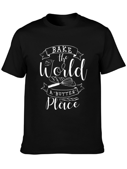 Bake the World T-Shirt - Unisex Cotton Tee