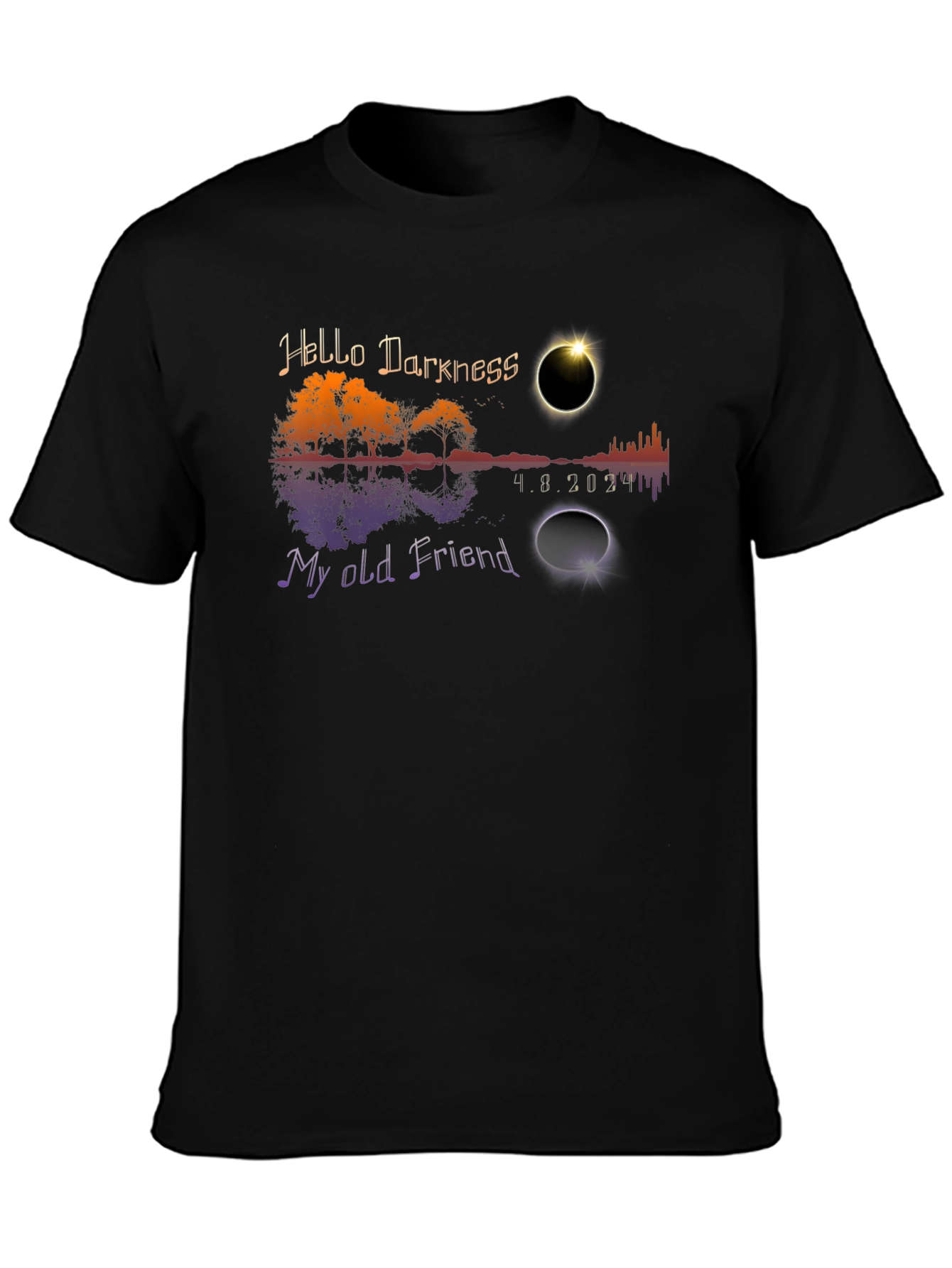 Eclipse Hello Darkness My Old Friend T-Shirt
