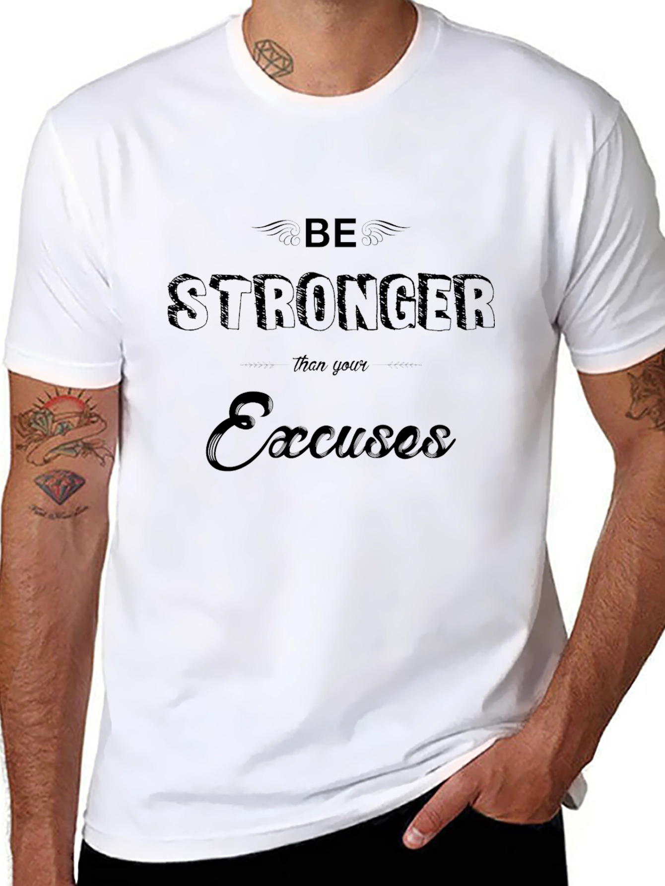 Be Stronger Graphic Tee - Black