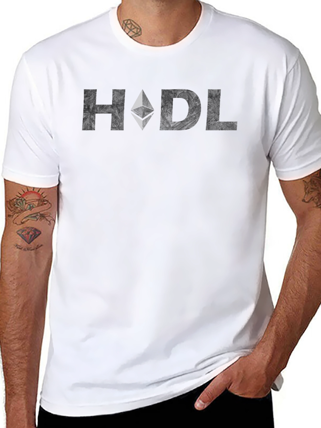 HODL Ethereum Crypto Black T-Shirt