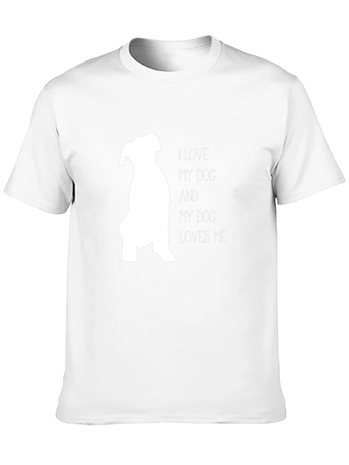 I Love My Dog T-Shirt - Black Graphic Tee