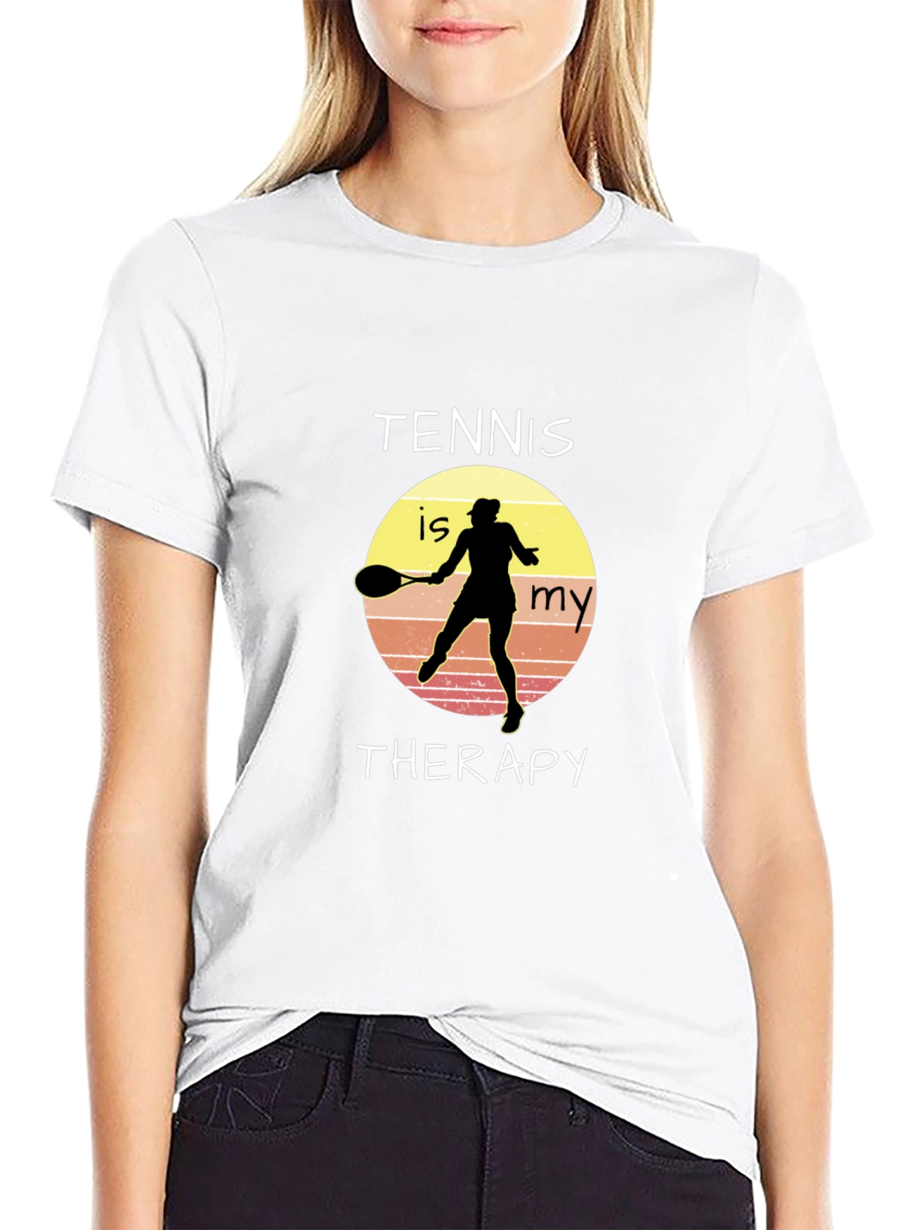 Tennis is My Therapy Graphic T-Shirt