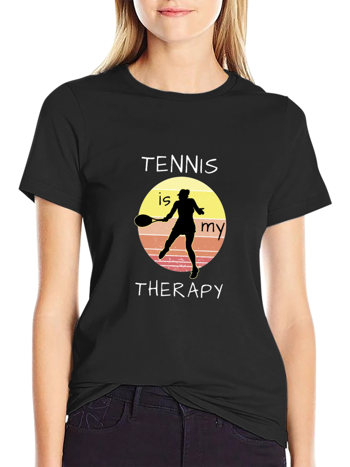 Tennis is My Therapy Graphic T-Shirt