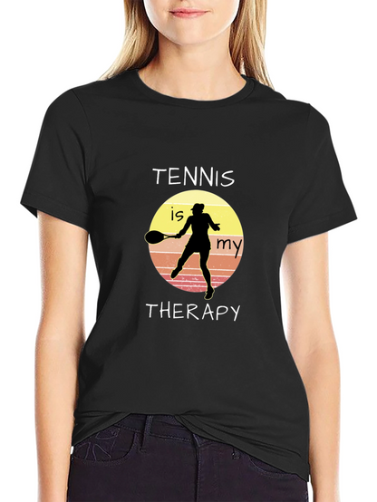 Tennis is My Therapy Graphic T-Shirt