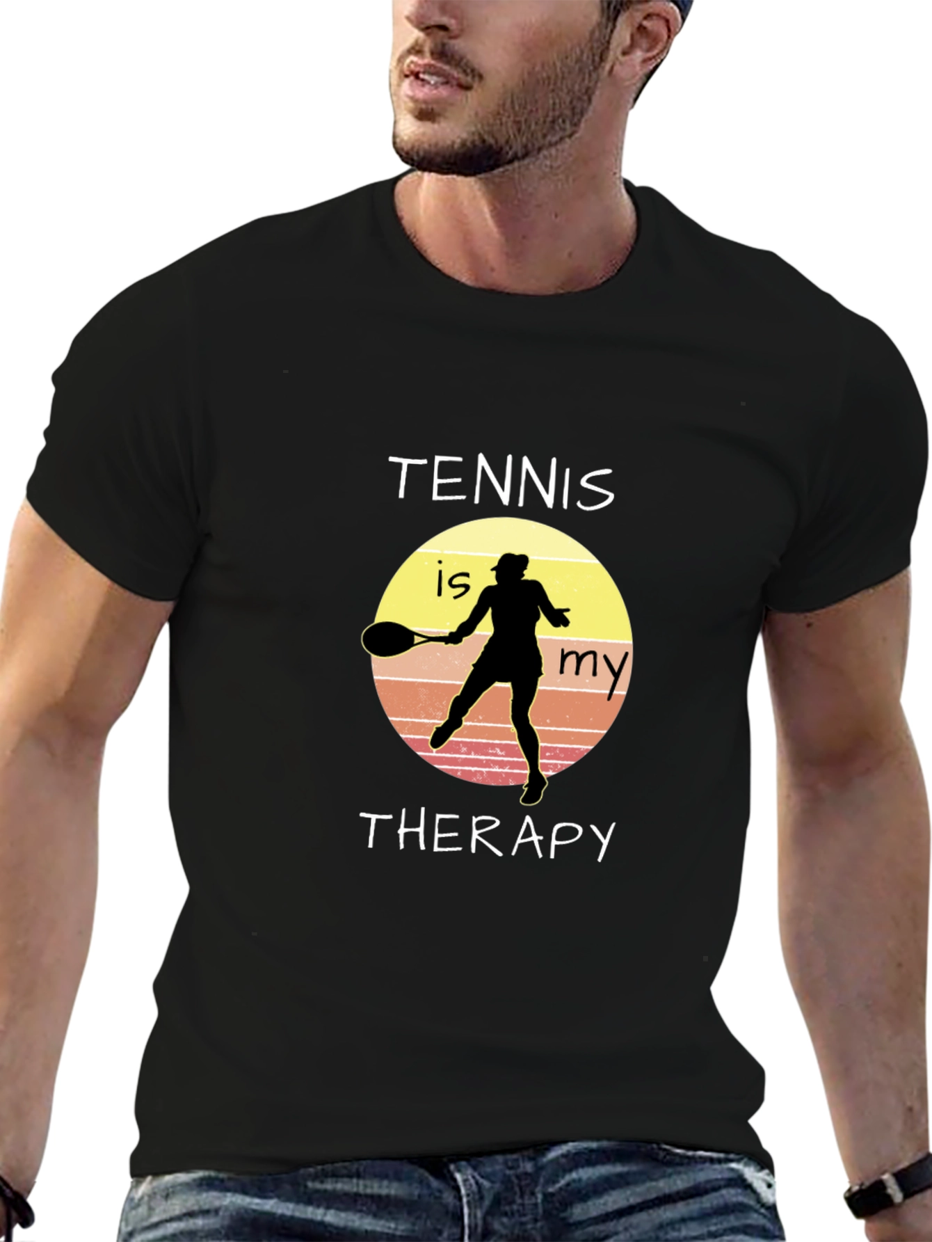 Tennis is My Therapy Graphic T-Shirt