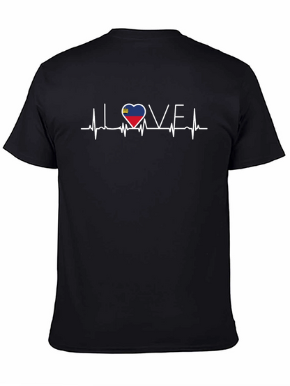 Liechtenstein Heartbeat Love T-Shirt