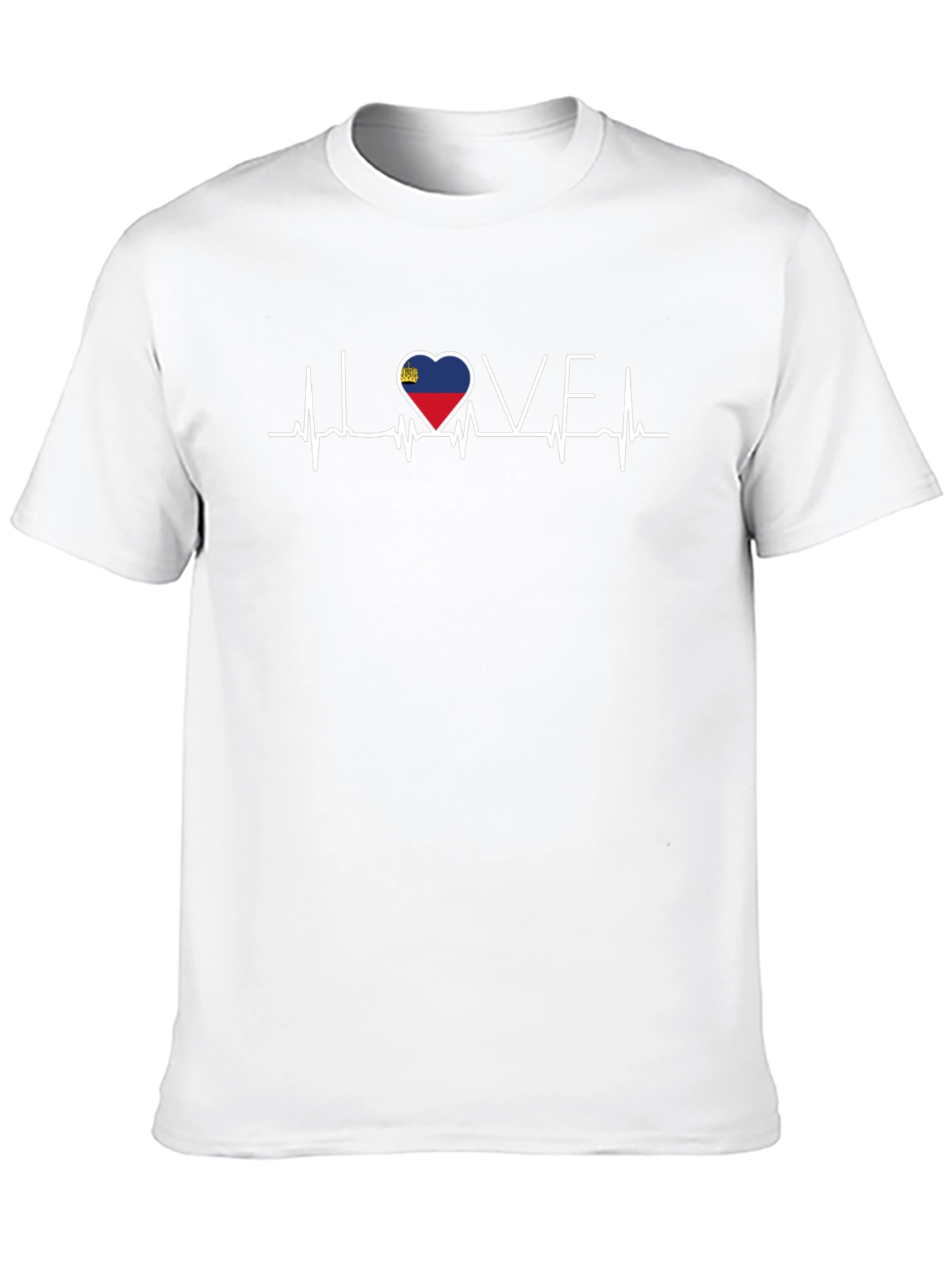 Liechtenstein Heartbeat Love T-Shirt
