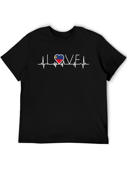Liechtenstein Heartbeat Love T-Shirt