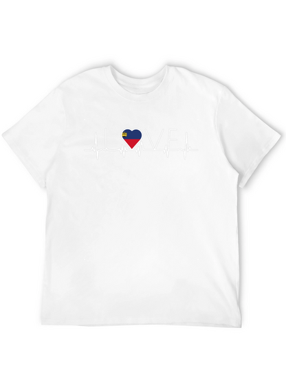 Liechtenstein Heartbeat Love T-Shirt