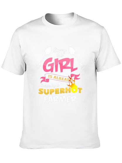 Funny Farmer T-Shirt - Sorry This Girl Taken
