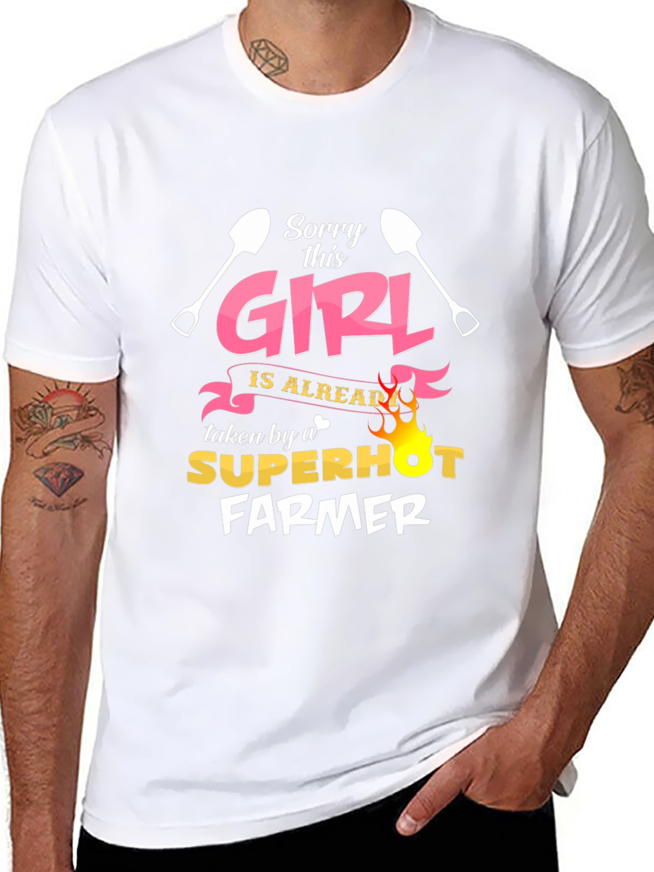 Funny Farmer T-Shirt - Sorry This Girl Taken
