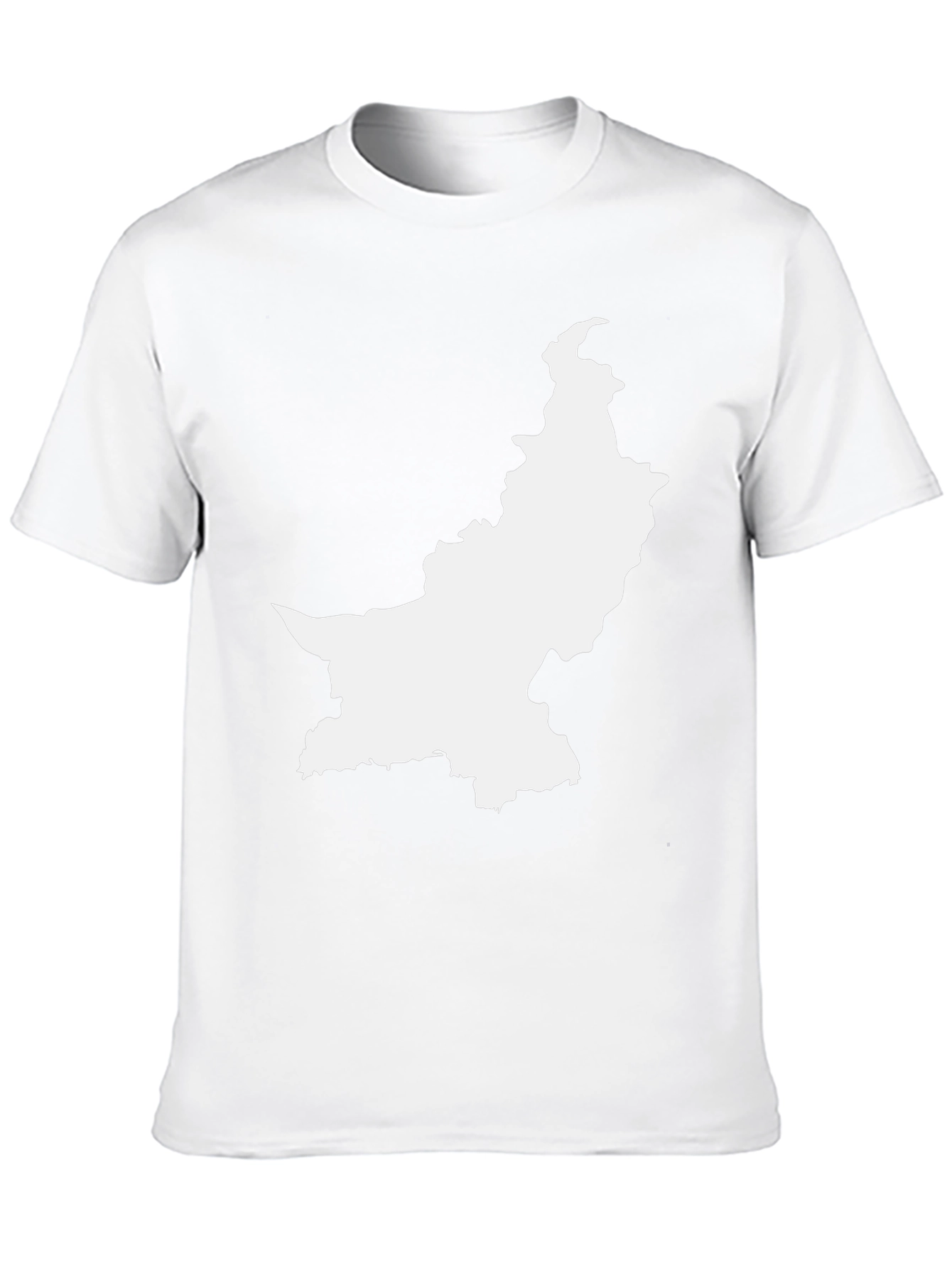 Pakistan Map Black T-Shirt - Show Your Pride