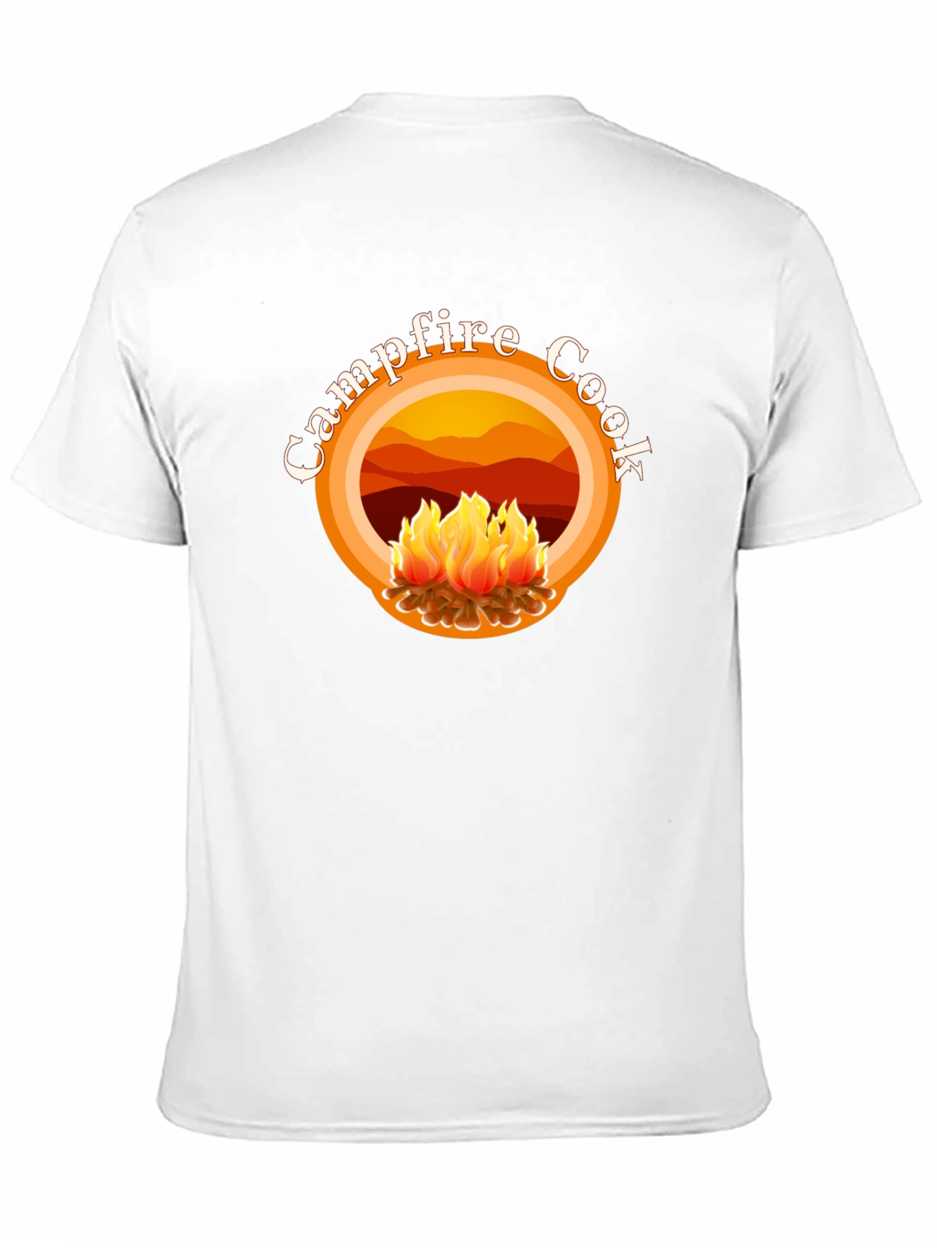 Campfire Cook Graphic Tee - Black Cotton T-Shirt