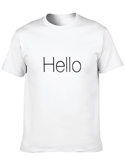 Hello Minimalist Black T-Shirt
