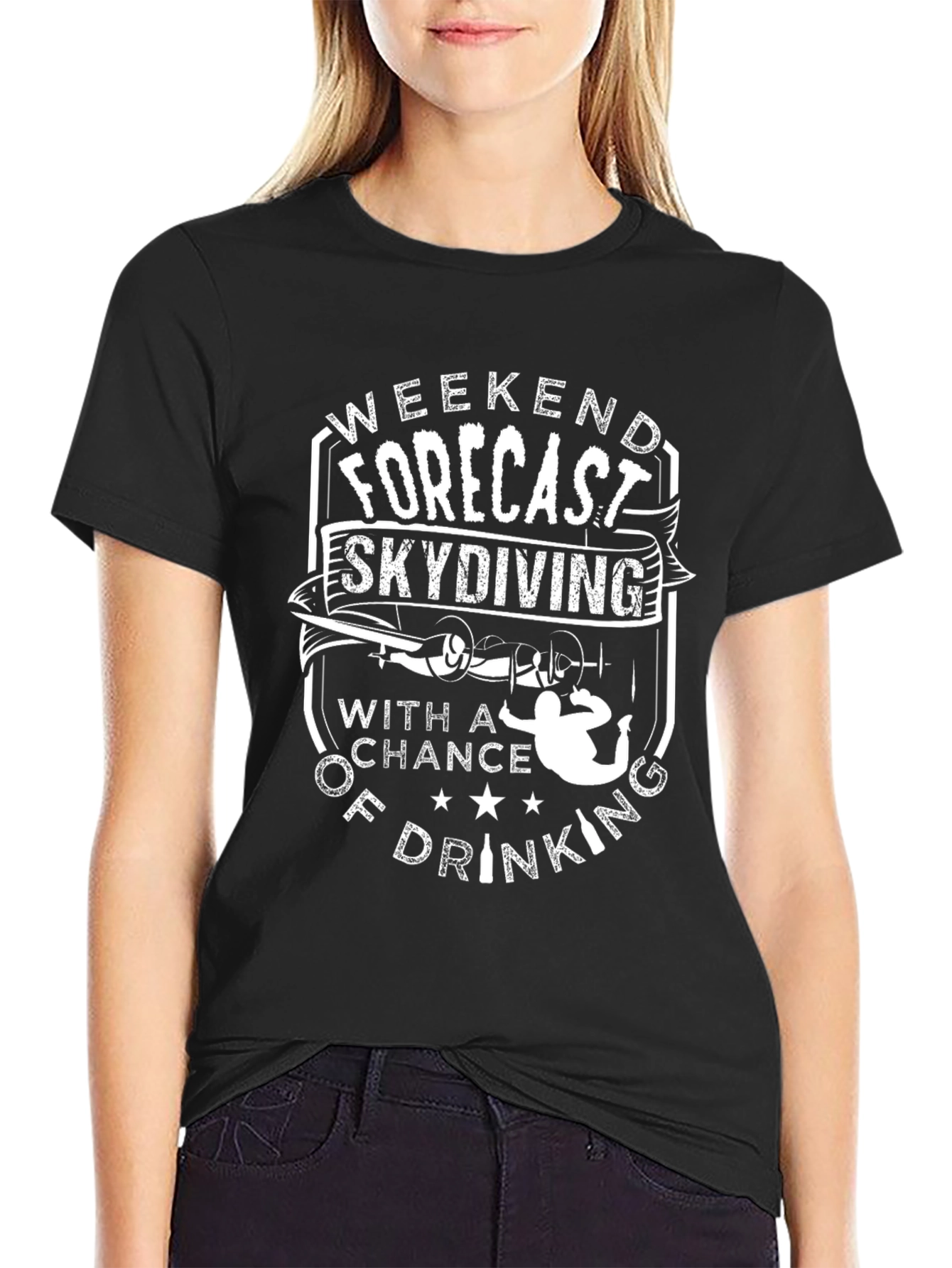 Weekend Forecast Skydiving T-Shirt