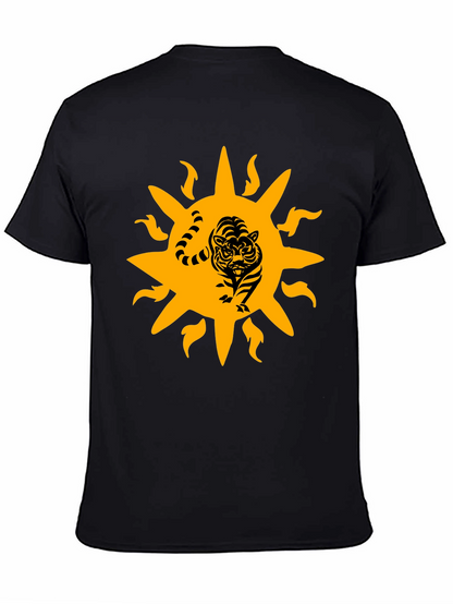 Tiger Sun Graphic Black T-Shirt