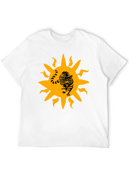 Tiger Sun Graphic Black T-Shirt