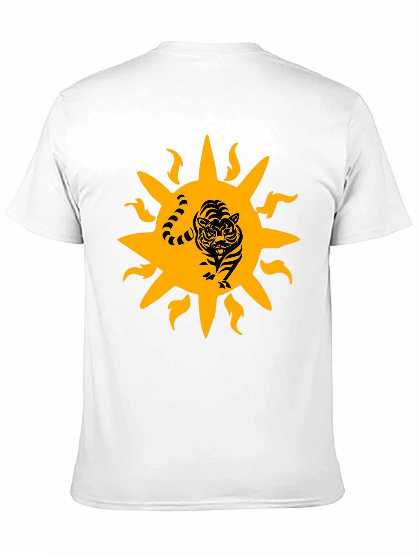 Tiger Sun Graphic Black T-Shirt