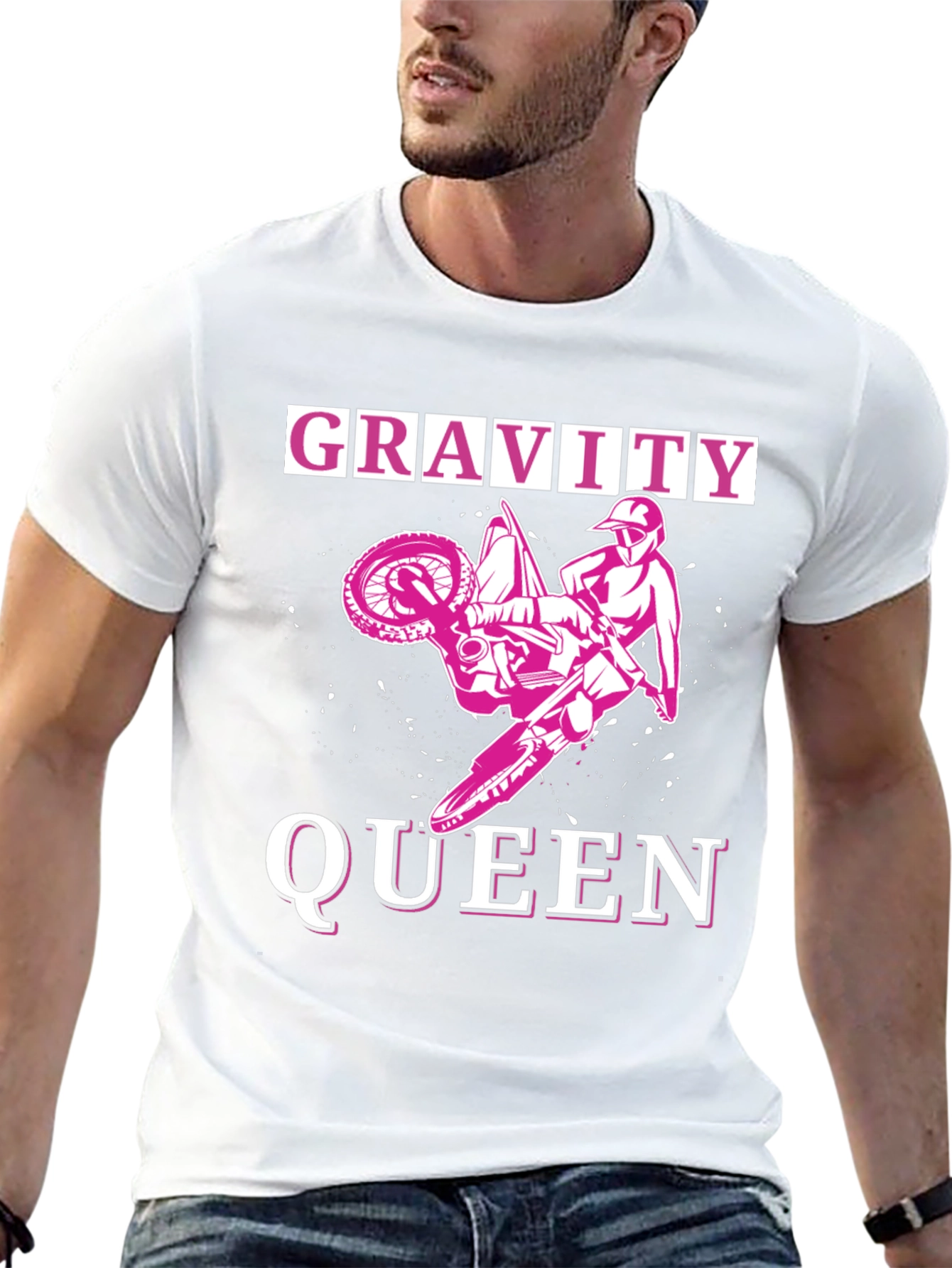 Gravity Queen Motocross T-Shirt - Black
