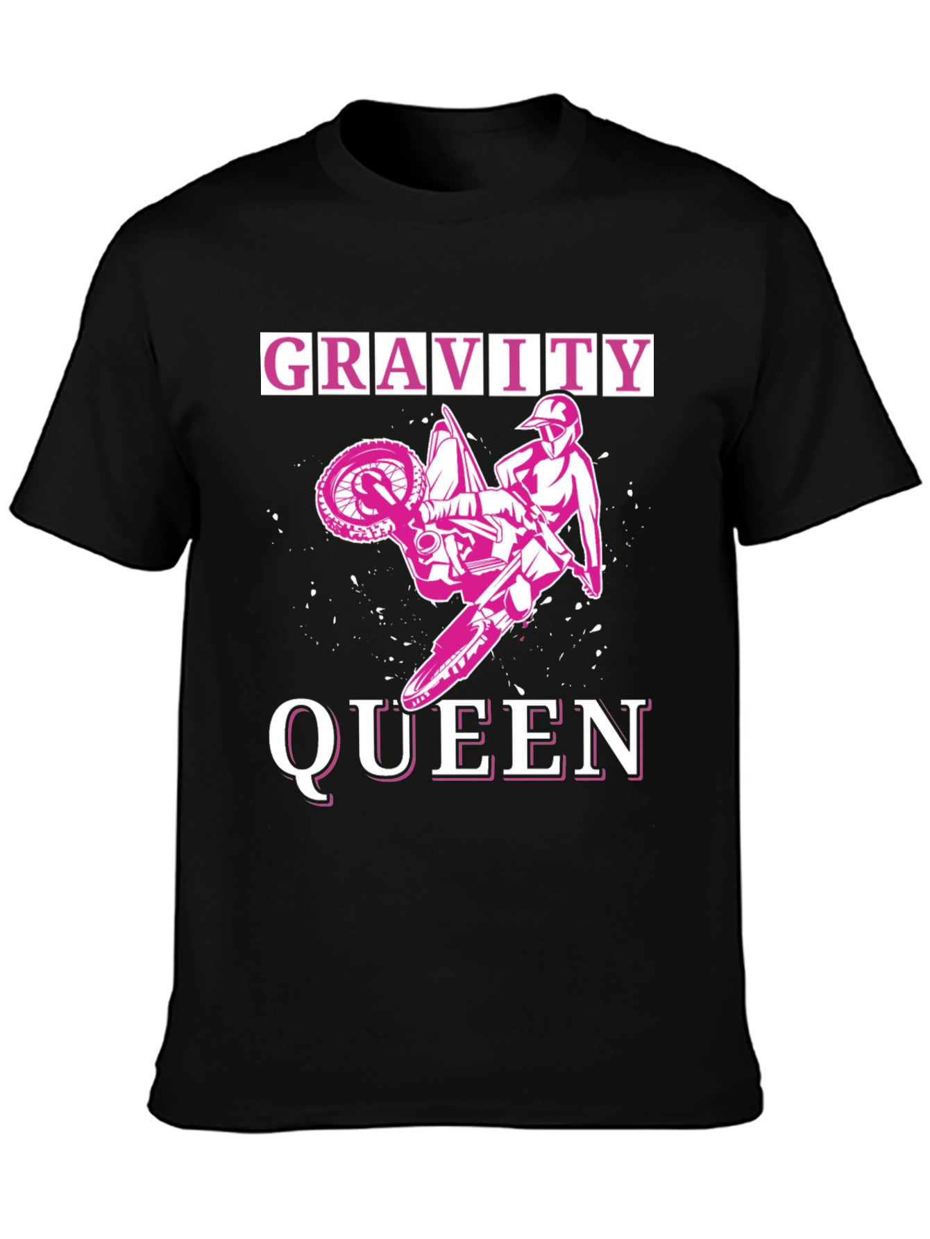 Gravity Queen Motocross T-Shirt - Black
