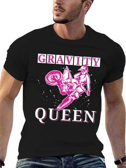 Gravity Queen Motocross T-Shirt - Black