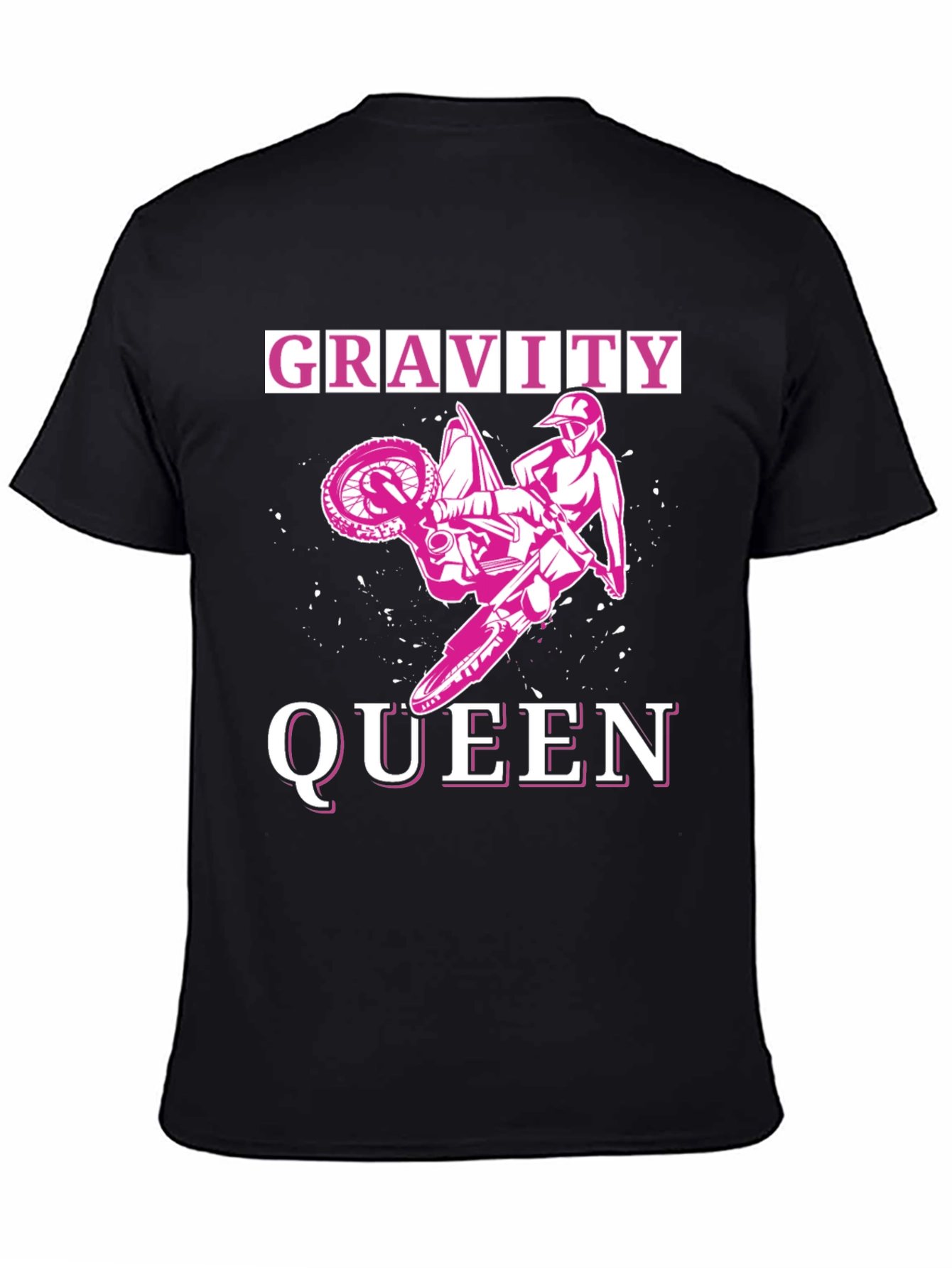 Gravity Queen Motocross T-Shirt - Black