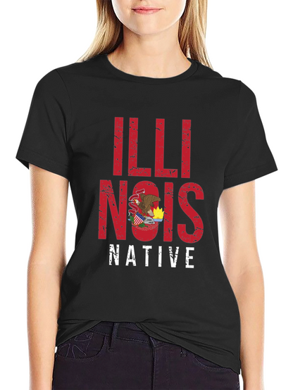 Illinois Native Graphic Tee - State Pride Shirt