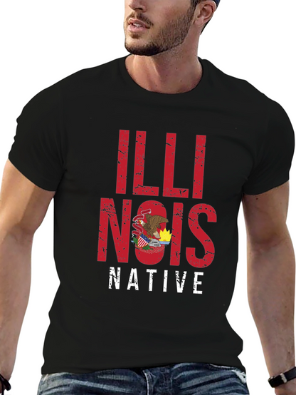 Illinois Native Graphic Tee - State Pride Shirt