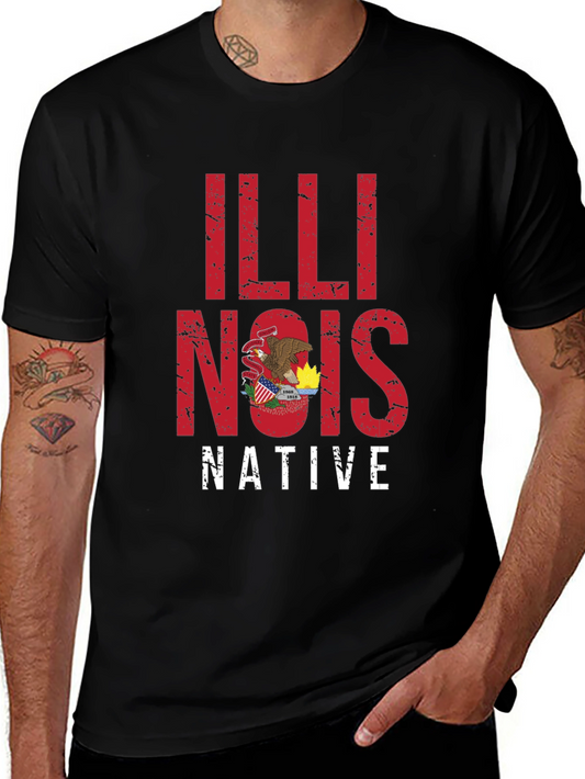 Illinois Native Graphic Tee - State Pride Shirt