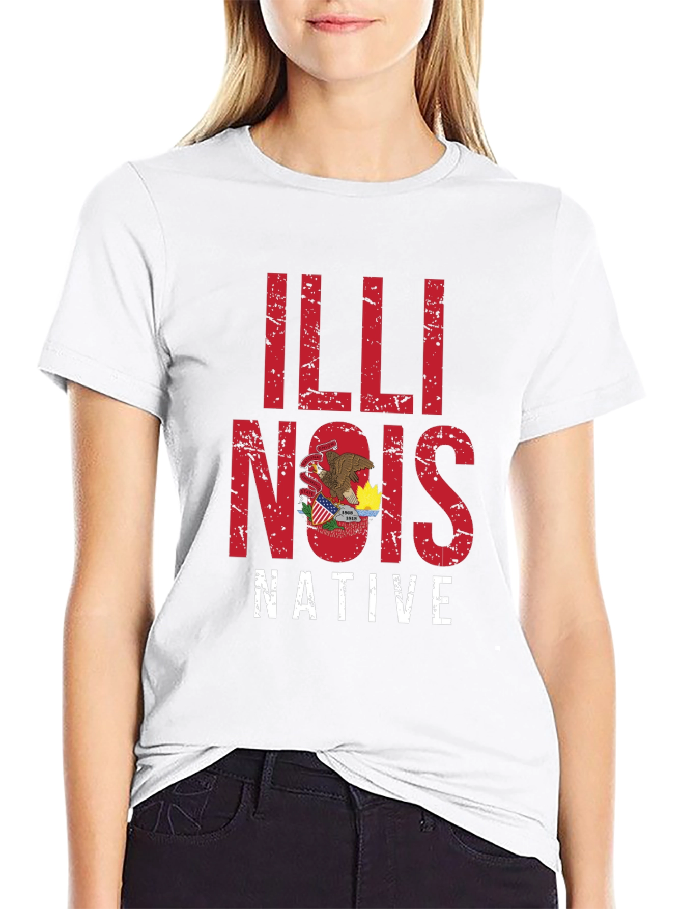 Illinois Native Graphic Tee - State Pride Shirt