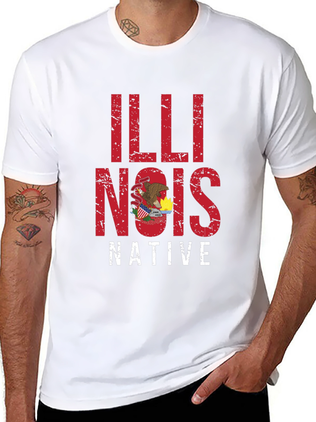 Illinois Native Graphic Tee - State Pride Shirt