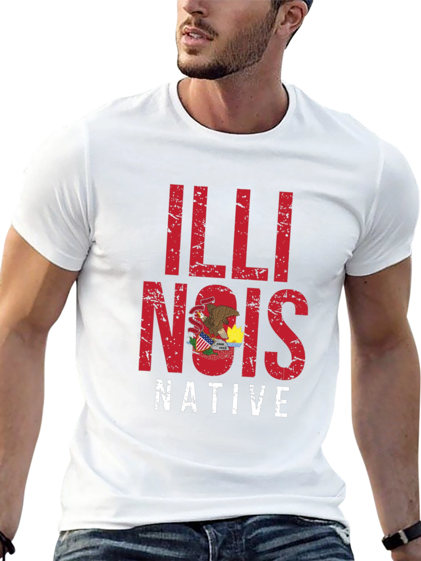 Illinois Native Graphic Tee - State Pride Shirt