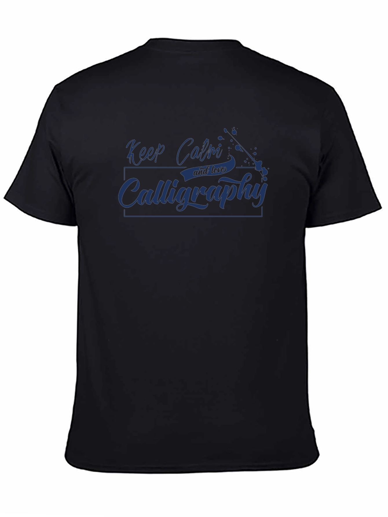 Keep Calm Calligraphy T-Shirt - Stylish & Comfy!