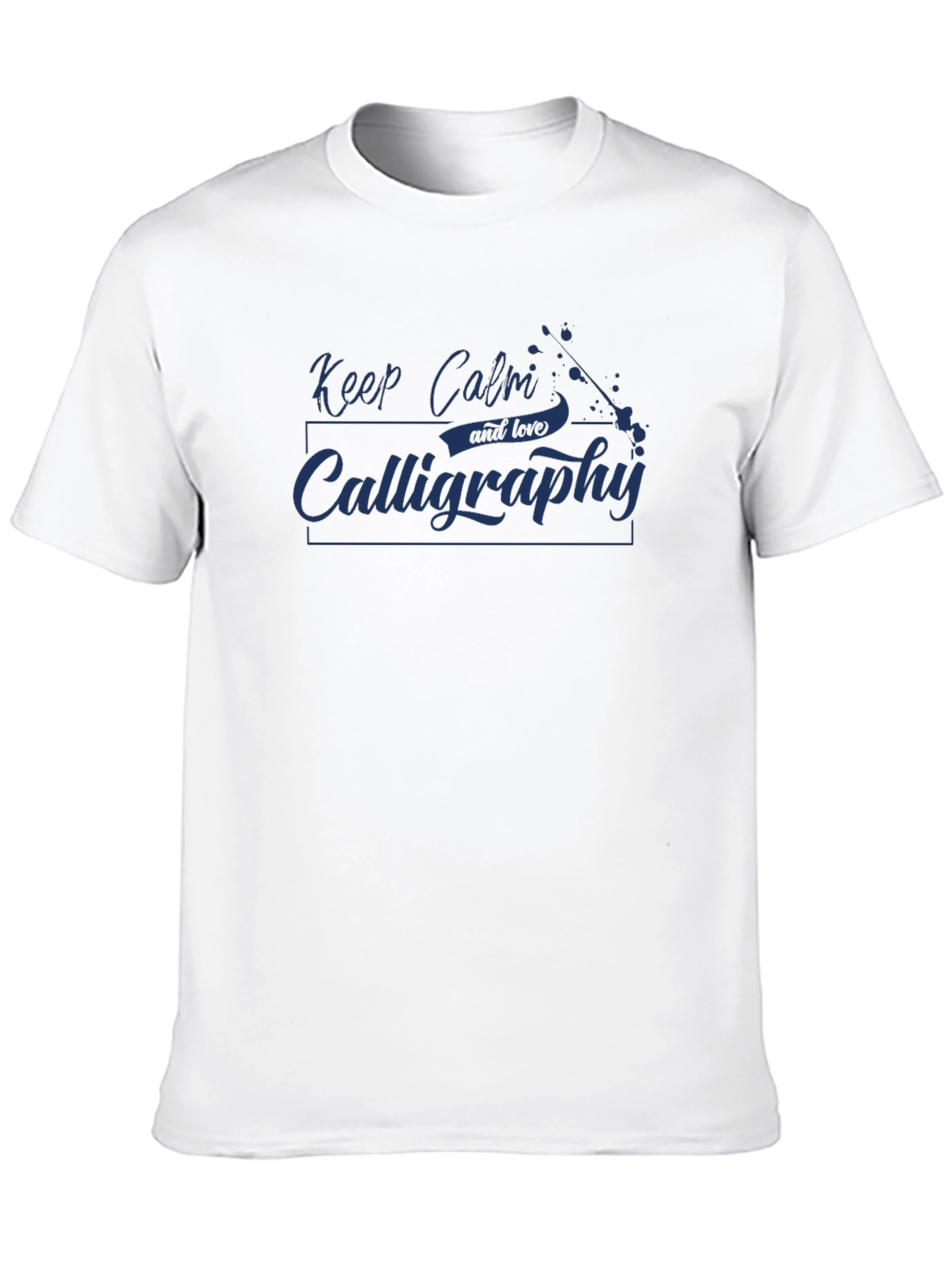 Keep Calm Calligraphy T-Shirt - Stylish & Comfy!
