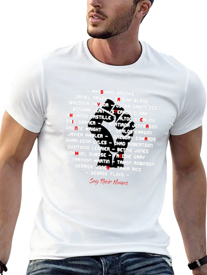 Black Lives Matter Say Their Names T-Shirt