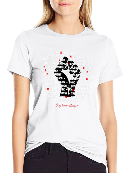 Black Lives Matter Say Their Names T-Shirt