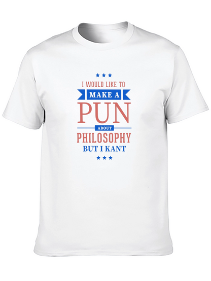 Funny Philosophy Pun T-Shirt - I Kant