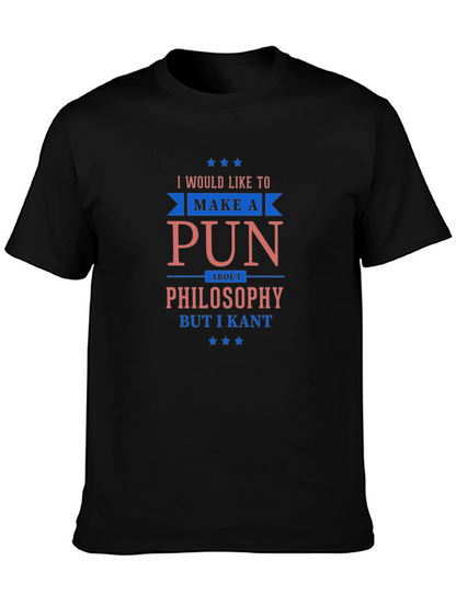 Funny Philosophy Pun T-Shirt - I Kant