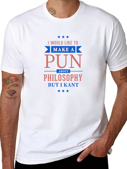 Funny Philosophy Pun T-Shirt - I Kant