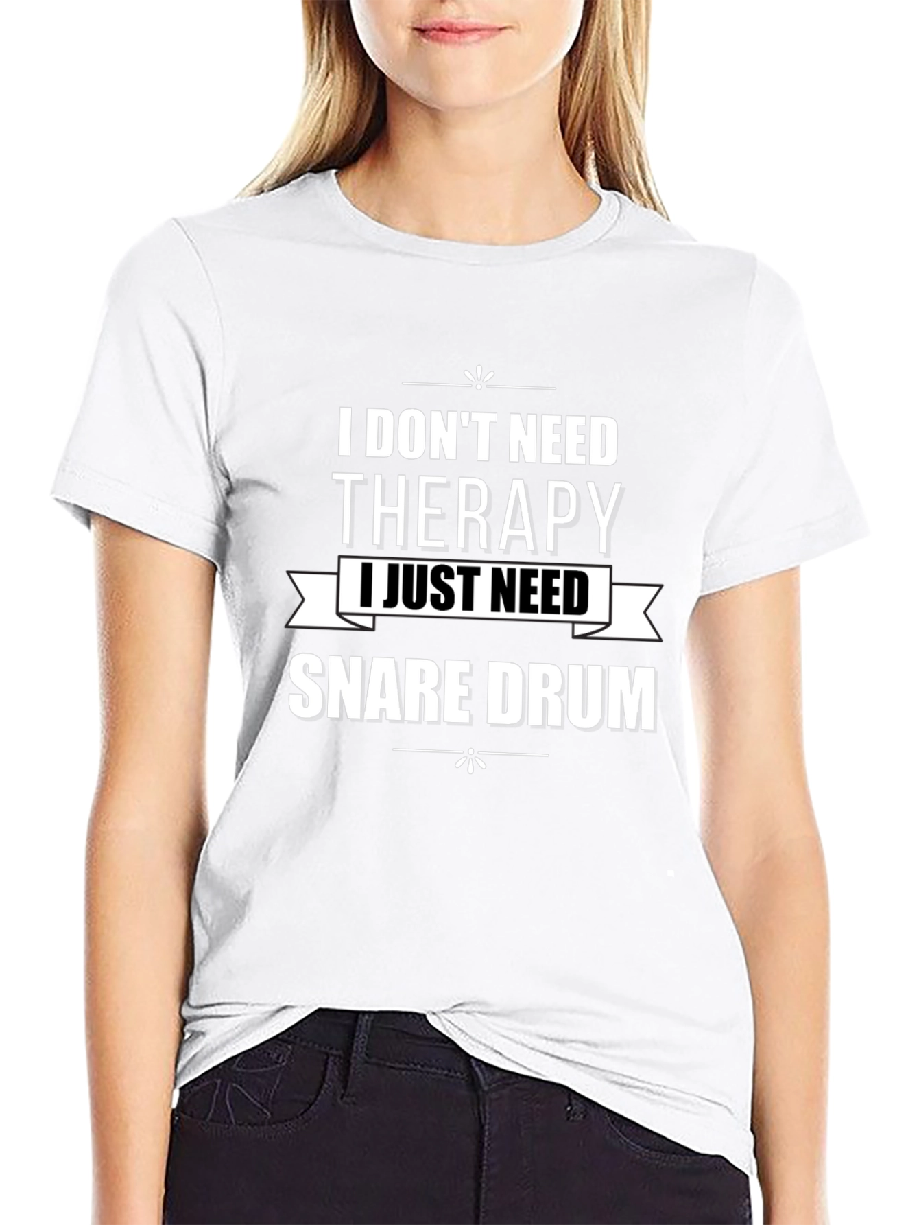Therapy Snare Drum T-Shirt - Musician Humor Tee