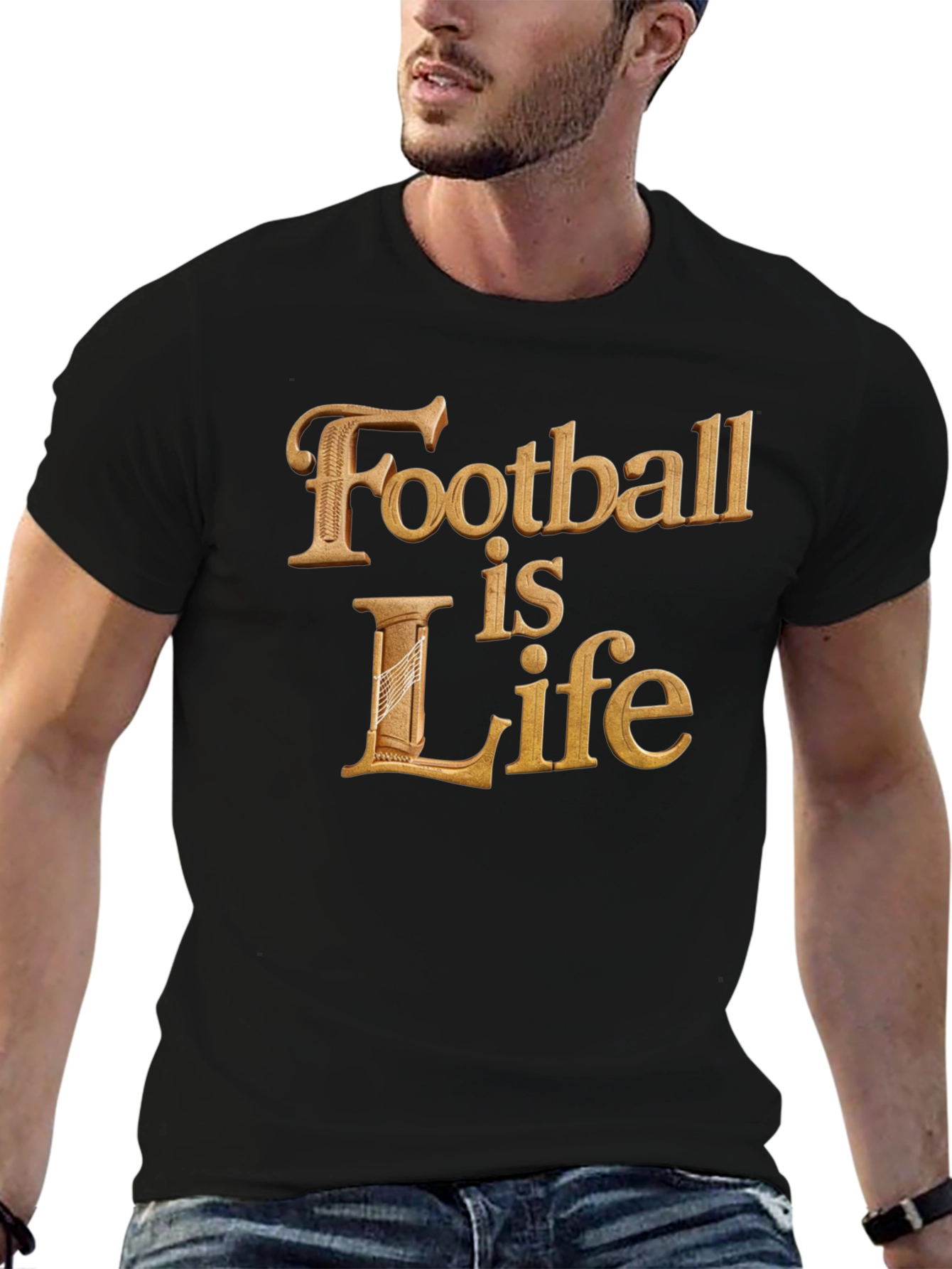 Football is Life T-Shirt - Premium Cotton