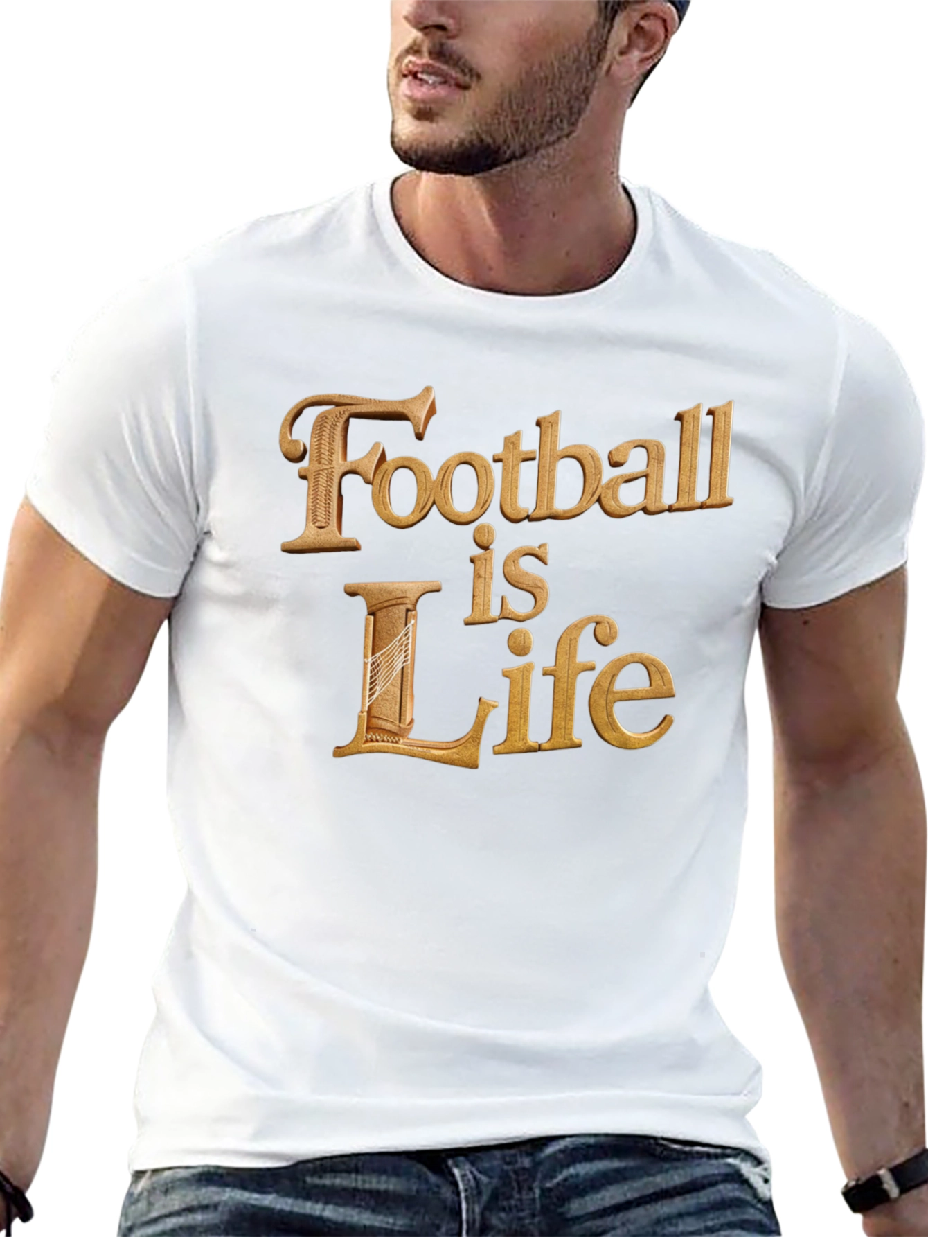 Football is Life T-Shirt - Premium Cotton