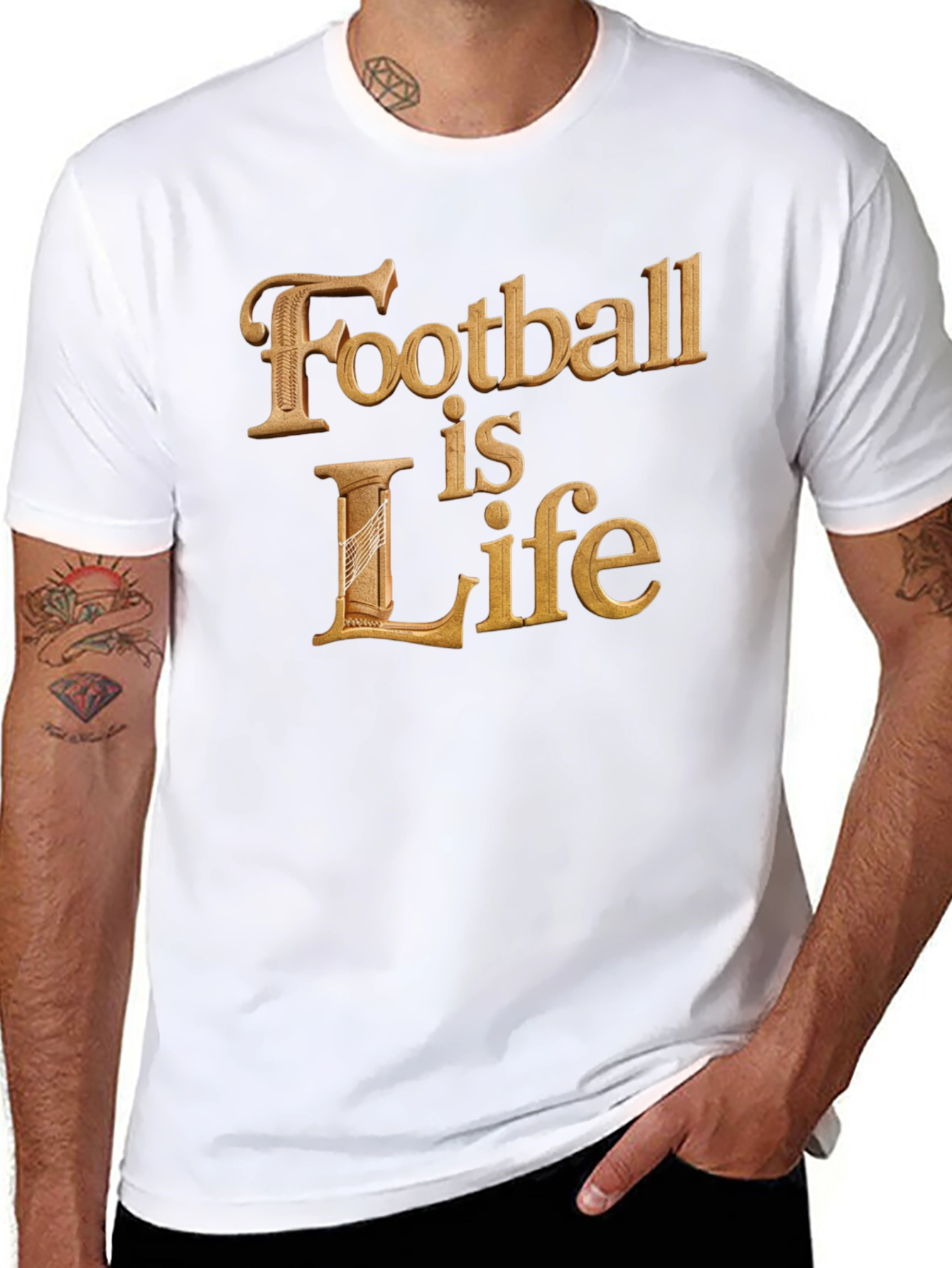 Football is Life T-Shirt - Premium Cotton