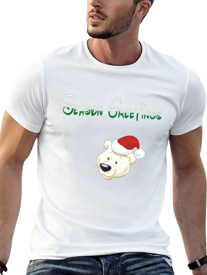 Season Greetings Polar Bear Christmas T-Shirt